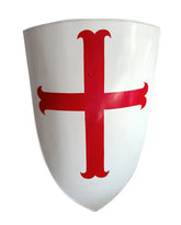 Buy Knights Templar heater shield replica with red cross